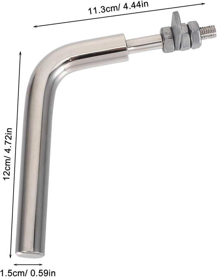 GARVALON Hochwertiger Kamin-ofen Türgriff Ersatz Hitzebeständiger Metallgriff für Kessel und Herde K