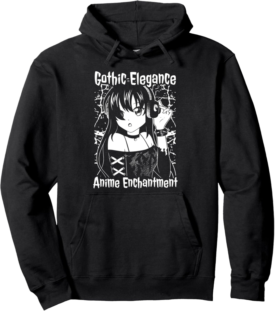 Gothic Elegance Anime Zauber Anime Pullover Hoodie