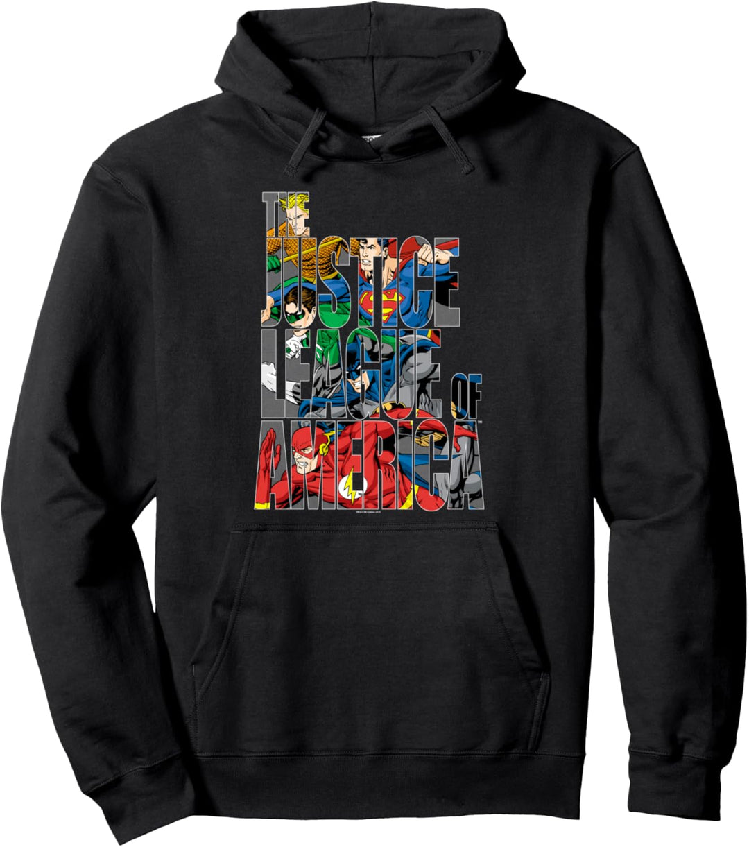 Justice League Lettered League Pullover Hoodie