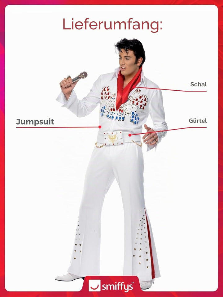 Elvis American Eagle Costume (M), M