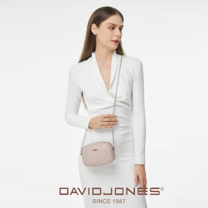 David Jones - Dämen Kleine Umhängetasche - Frau Mini Handtasche PU Leder - Handy Tasche Multi Tasche