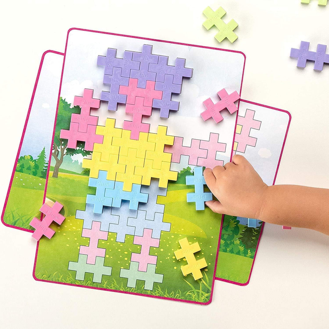 Geniales Konstruktionsspielzeug, Big Picture Puzzle Pastel, Vorlagen-Puzzle, Bausteine-Set, 60 Teile