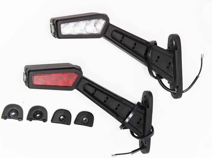 LED Gummi Begrenzungsleuchte Seitenleuchte 12V 24V x 2 mit Positionsleuchte Auto LKW PKW Wohnwagen K