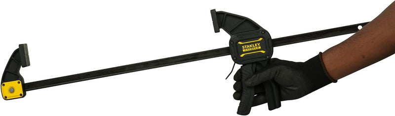 Stanley FatMax Einhandzwinge Lang FMHT0-83236 (645mm Schienen-Länge, 135kg Spannkraft, verwindungsst