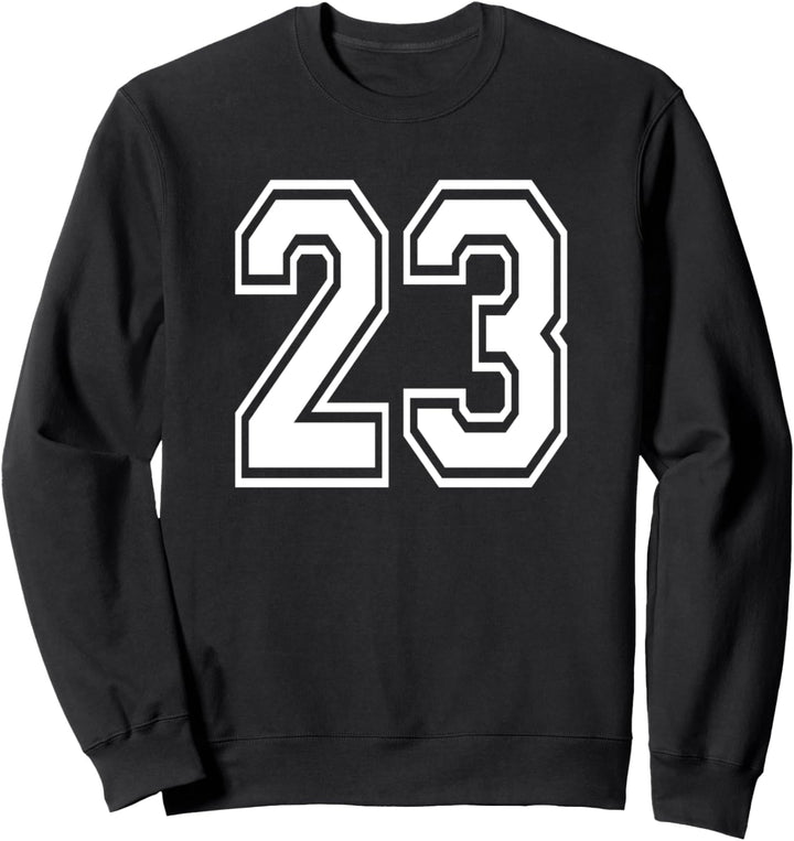 Number 23 Numbered Uniform Sports Jersey Team 23nd Birthday Sweatshirt