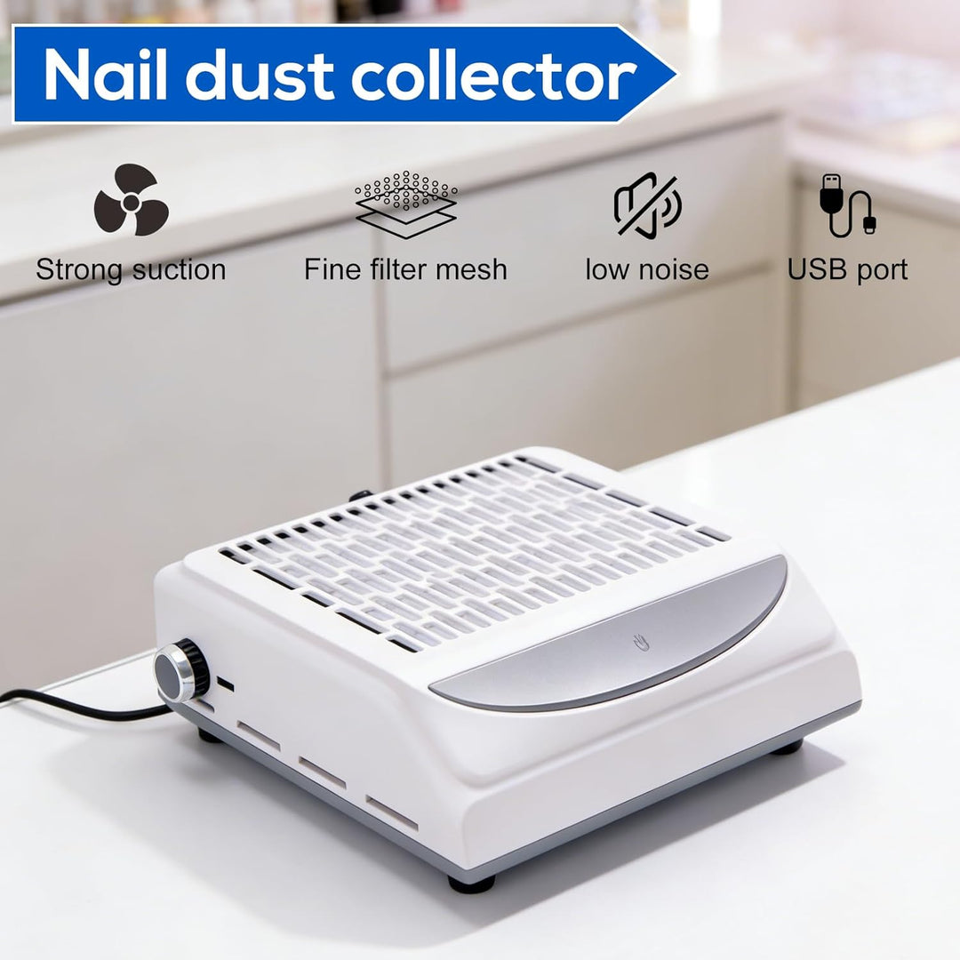 Staubabsaugung Für Nägel, Dust Extractor for Nails, Saugstarke Leistungsstarke Nagelstaubabsaugung,