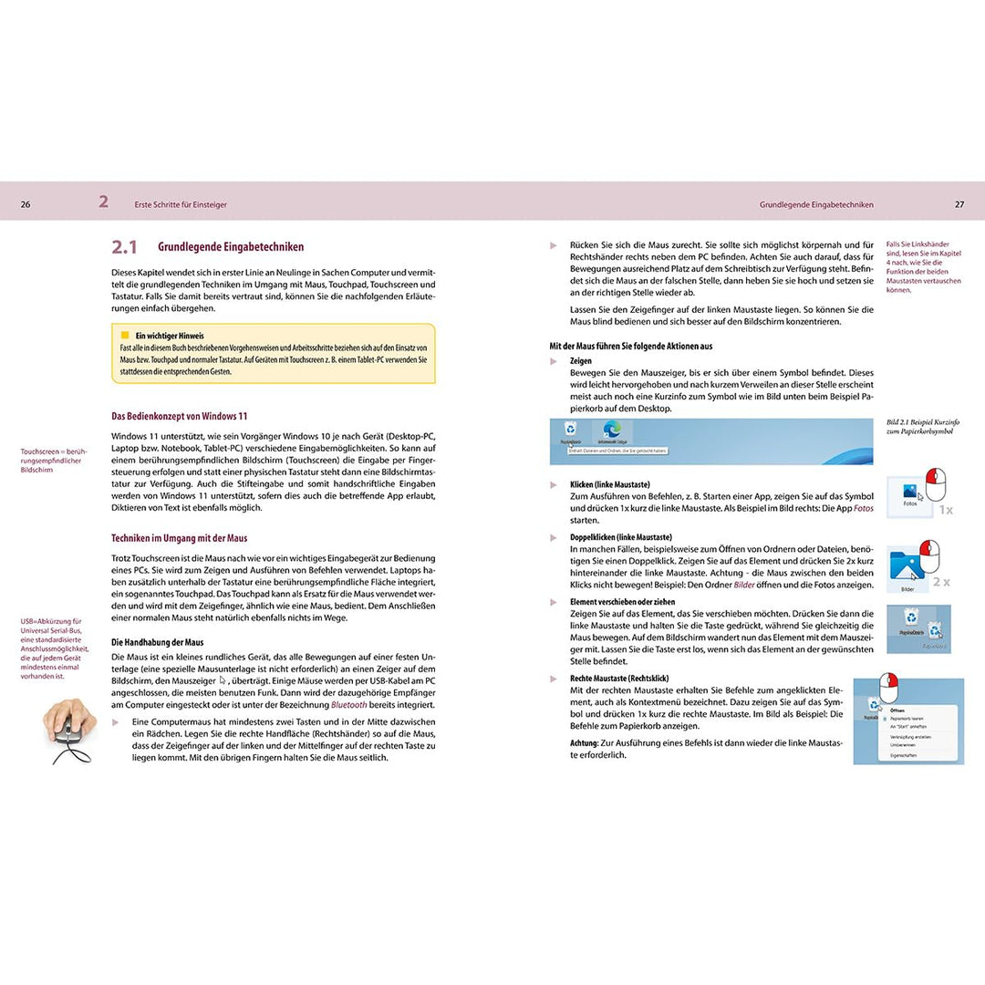 Windows 11 - Vom Einsteiger zum Profi: Das umfassende Lernbuch und Nachschlagewerk komplett in Farbe