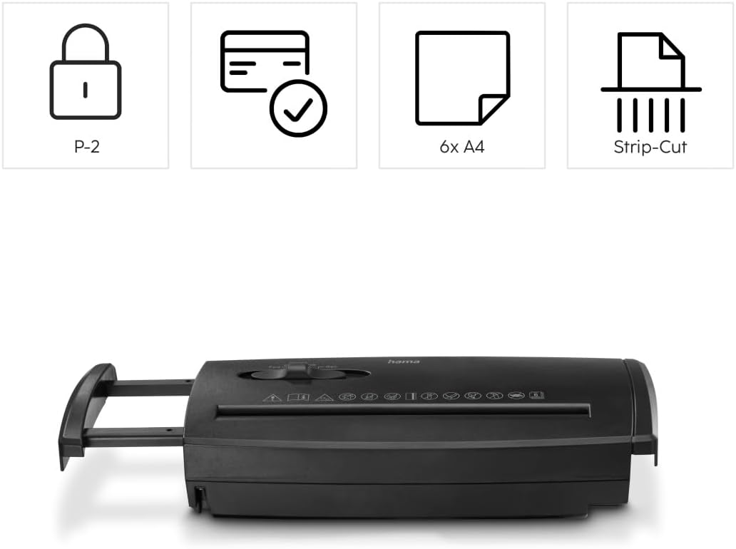 Aktenvernichter Classic S60, Schredder mit Sicherheitsstufe P2 T2 E2