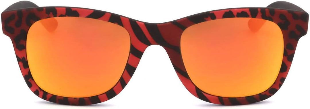 Italia Independent Unisex-Erwachsene 0090-ZEB-053 Sonnenbrille, Rot (Rojo), 50