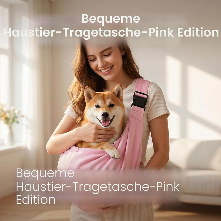 Hundetragetasche, Verstellbare Tragetasche Hund, Hundetragetasche Bis 15kg, Geeignet für Spaziergäng