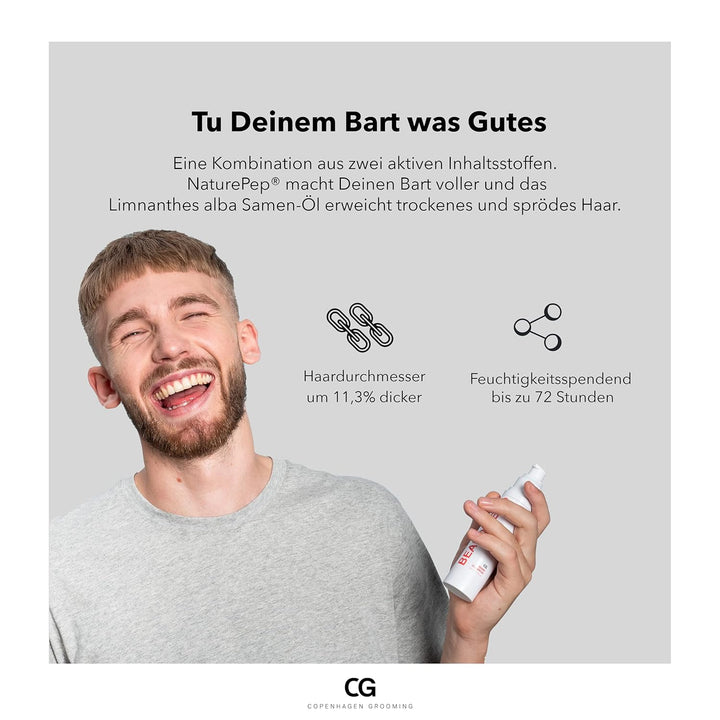 Copenhagen Grooming Beard Hero Bartöl Herren - Beard Oil Serum - Bart Öl für Bartpflege und Bart Wac