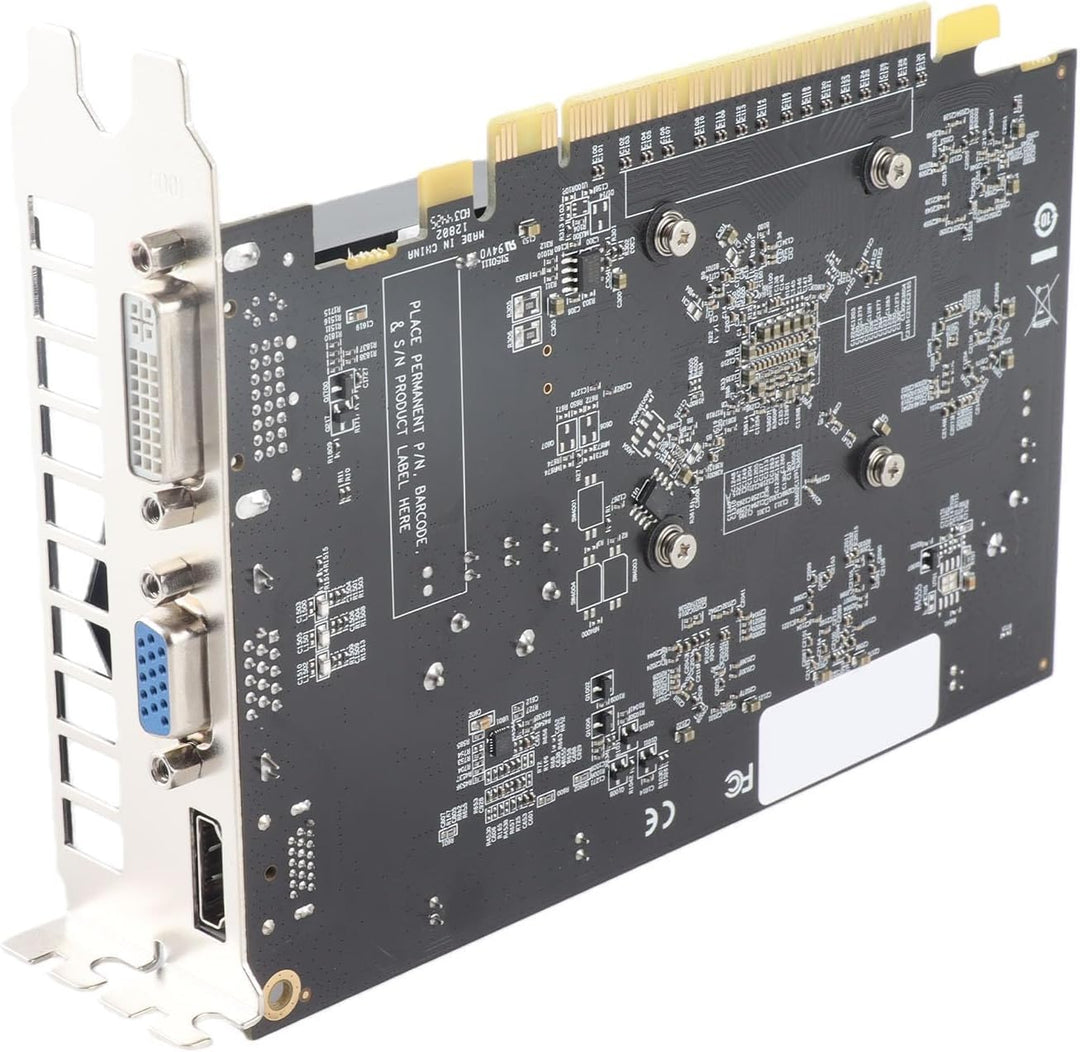PC Grafikkarte für RADEON HD 7670, Computer Grafikkarte mit Windforce-Kühlsystem Gaming Grafikkarte