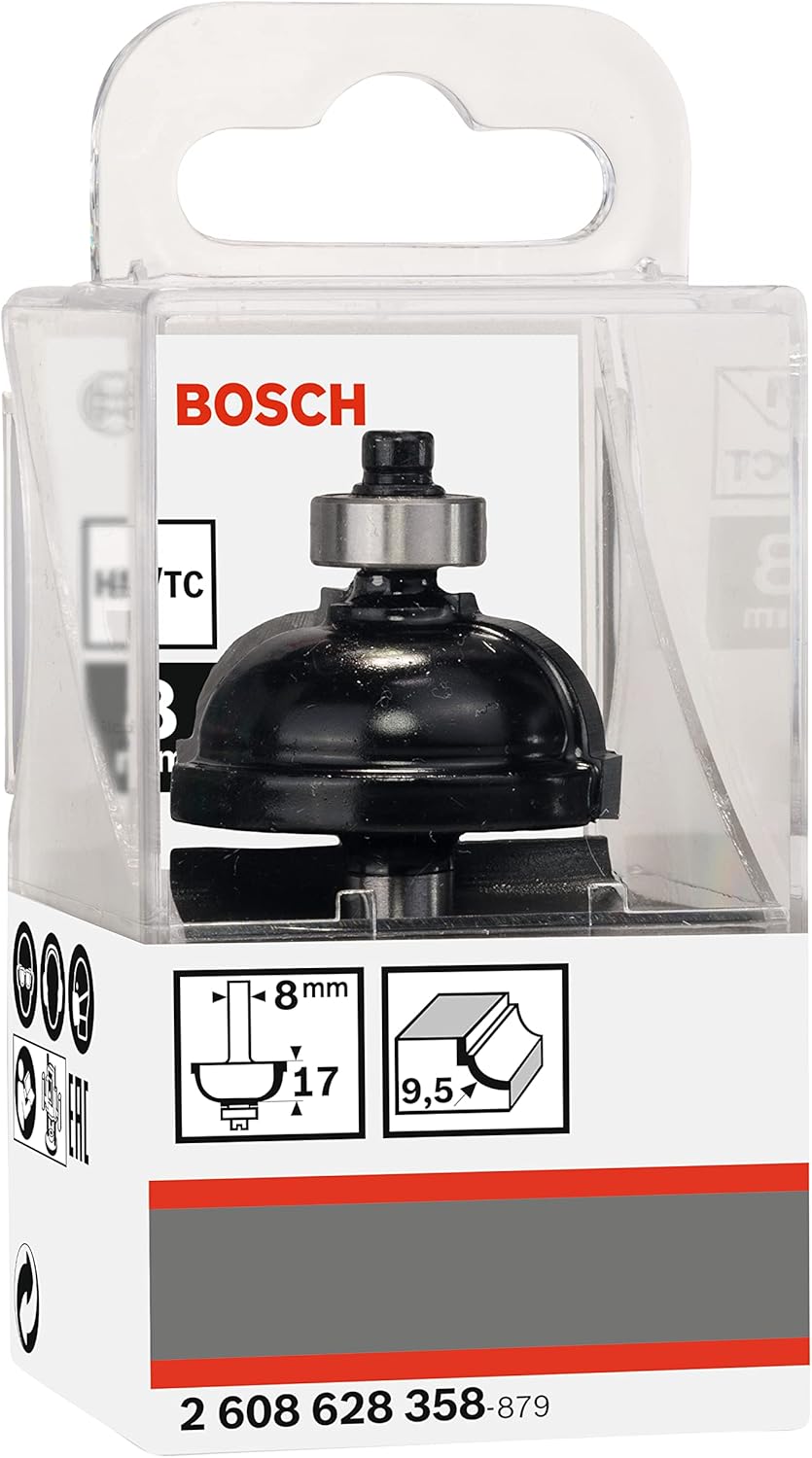 Bosch Accessories Accessories Professional Zubehör 2608628358 Profilfräser F 8 mm, R1 9,5 mm, D 35 m