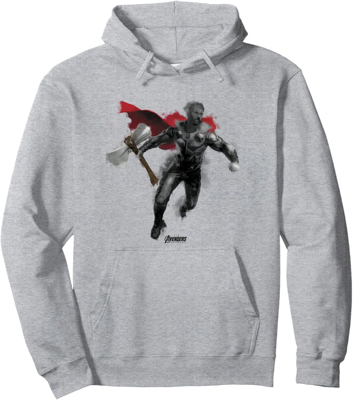 Marvel Avengers: Endgame Thor Spray Paint Portrait Pullover Hoodie