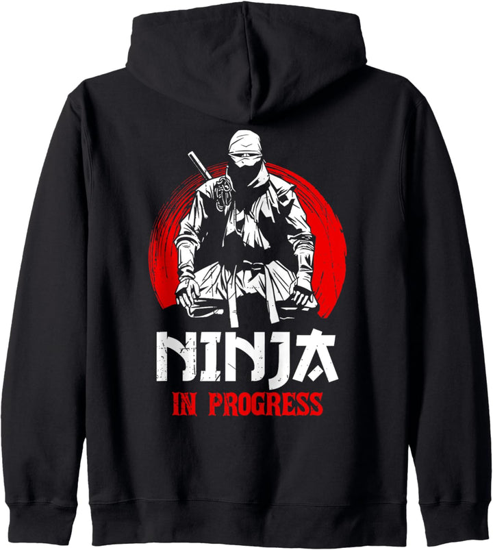 Ninja im Gange Kapuzenjacke