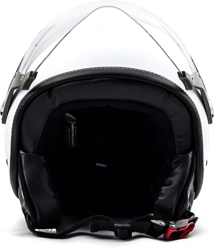 Soxon® SP-325 Mono „Snow“ · Jet-Helm · Motorrad-Helm Roller-Helm Scooter-Helm Moped Mofa-Helm Choppe