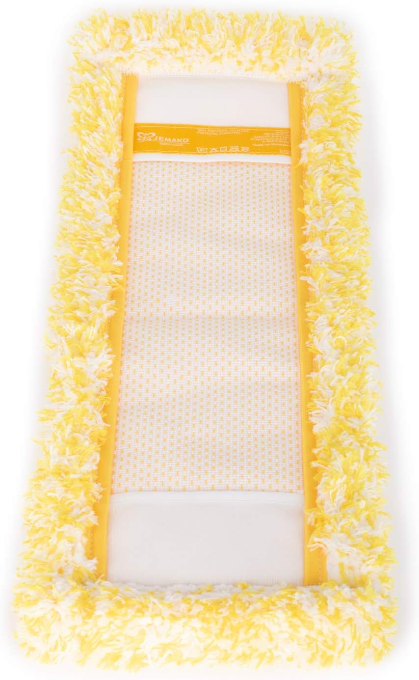 Jemako Bodentuch Wischbezug Bodenwischer, Boden-Faser Gelb 42cm, ideal zum Staubwischen Holzböden, L