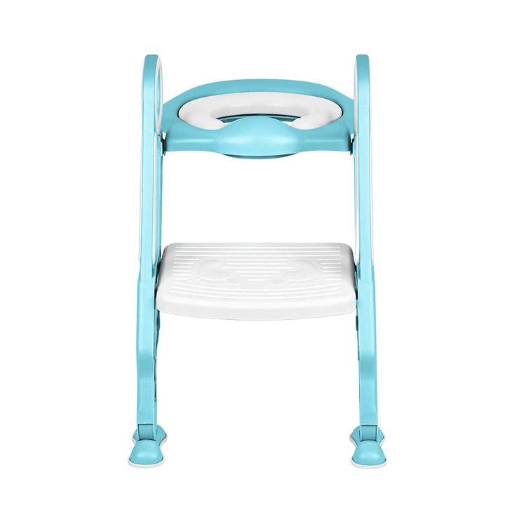 Toilettensitz Kinder mit Treppe Faltbar Töpfchentrainer Höhenverstellbar WC Trainer mit PU Gepolster