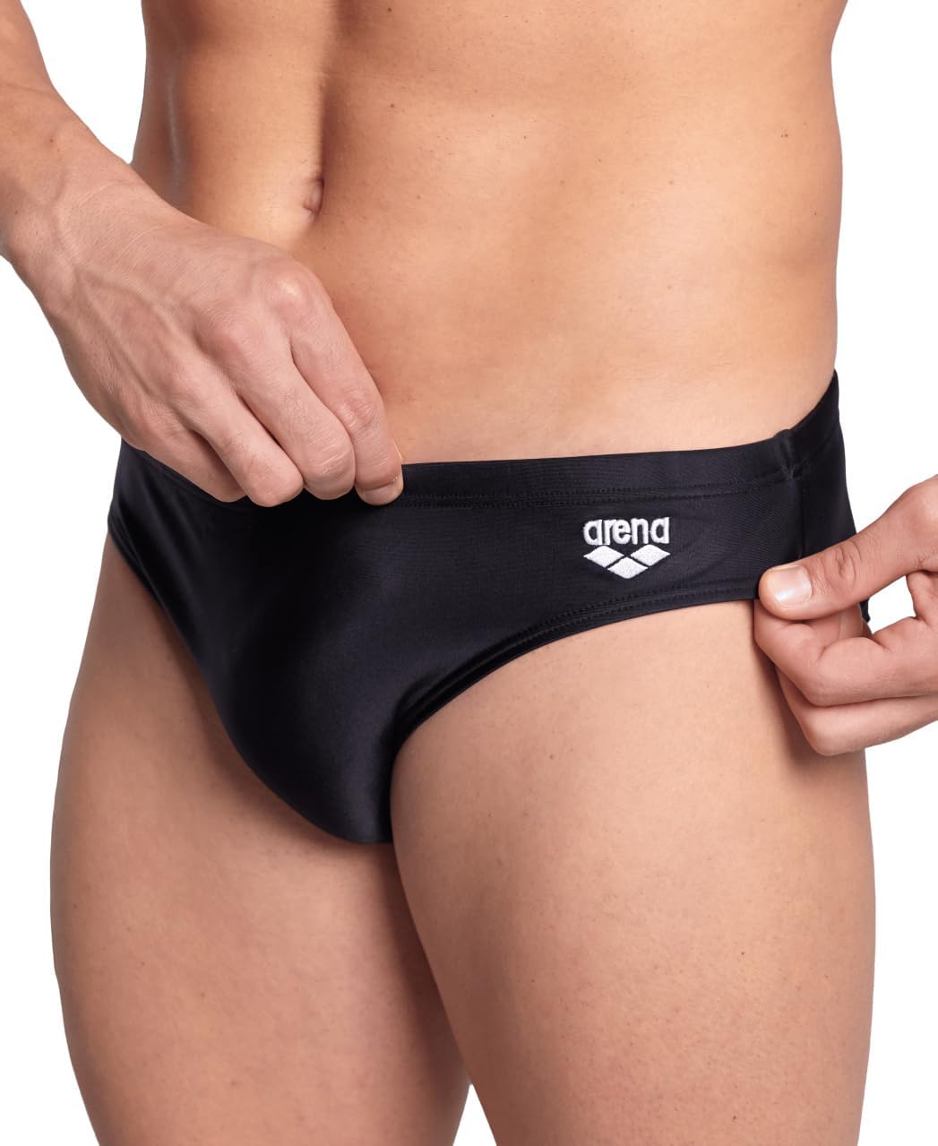 ARENA Herren Santamarias Badehose 44 Black-white, 44 Black-white