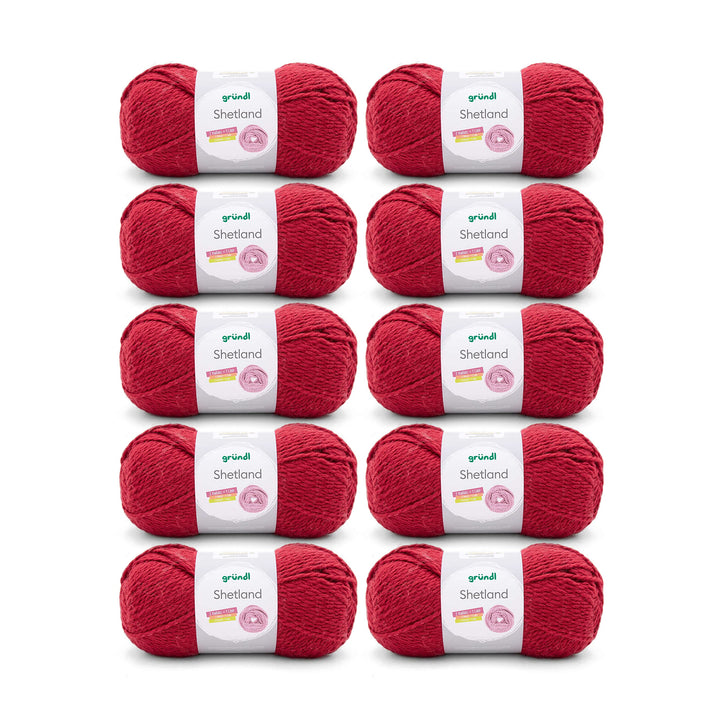 Gründl Shetland Wolle (modisches und weiches Strickgarn aus 80% Polyacryl und 20% Wolle, 100 g / 170