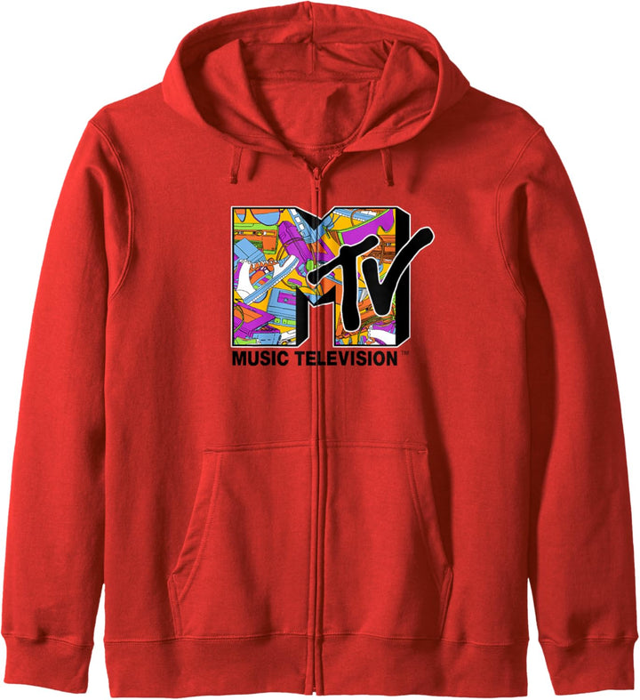 MTV Retro 90's Collectibles Logo Kapuzenjacke