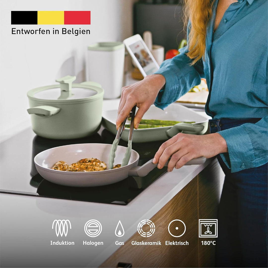 Berghoff Leo Balance Antihaft-Pfanne 24cm - Bratpfanne induktion - für alle Herdarten - Pfannen ohne