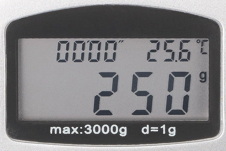Rosenstein & Söhne Wandwaage: Digitale Küchenwaage zur Wandmontage, klappbar, Timer, 3 kg Tragkraft