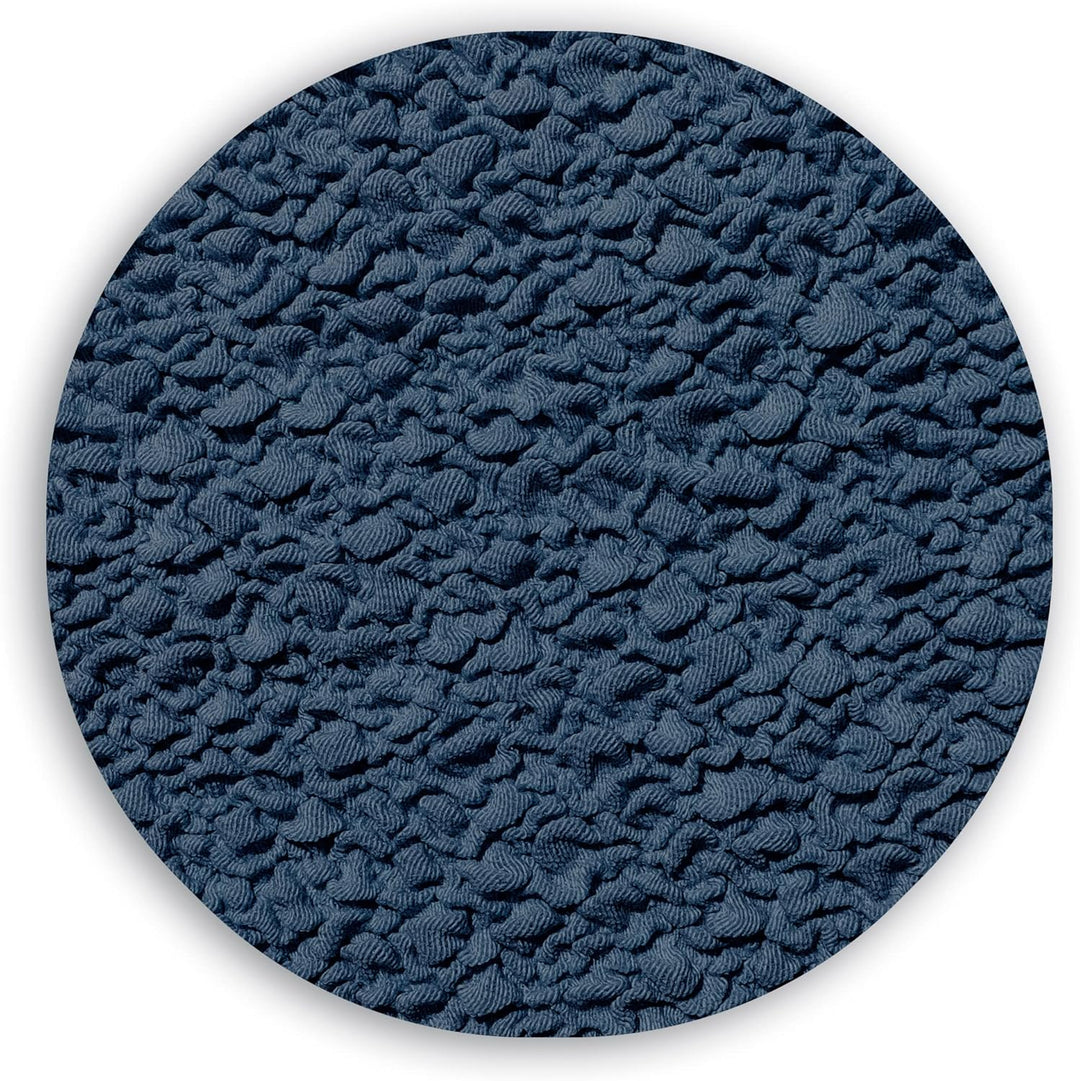 Abdeckung für Chaiselongue, L-Form, anpassbarer Stoff, langer Arm, rechts, Farbe 03 Blau 03 - Blau B