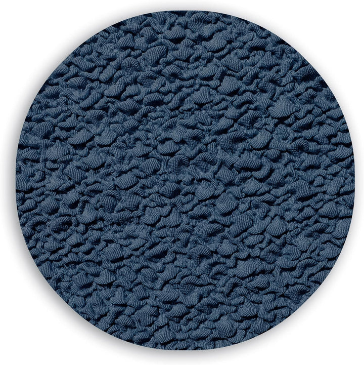 Abdeckung für Chaiselongue, L-Form, anpassbarer Stoff, langer Arm, rechts, Farbe 03 Blau 03 - Blau B