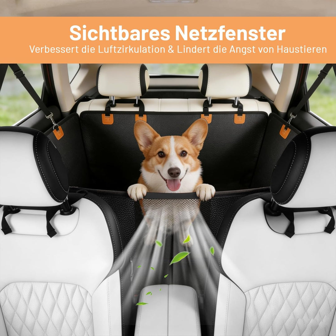 Hundedecke Auto Rückbank Hundesitzbezug Mit Harter Unterseite, Hundesitz Rückbank Verbreitert, Mit P