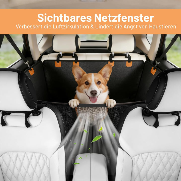 Hundedecke Auto Rückbank Hundesitzbezug Mit Harter Unterseite, Hundesitz Rückbank Verbreitert, Mit P