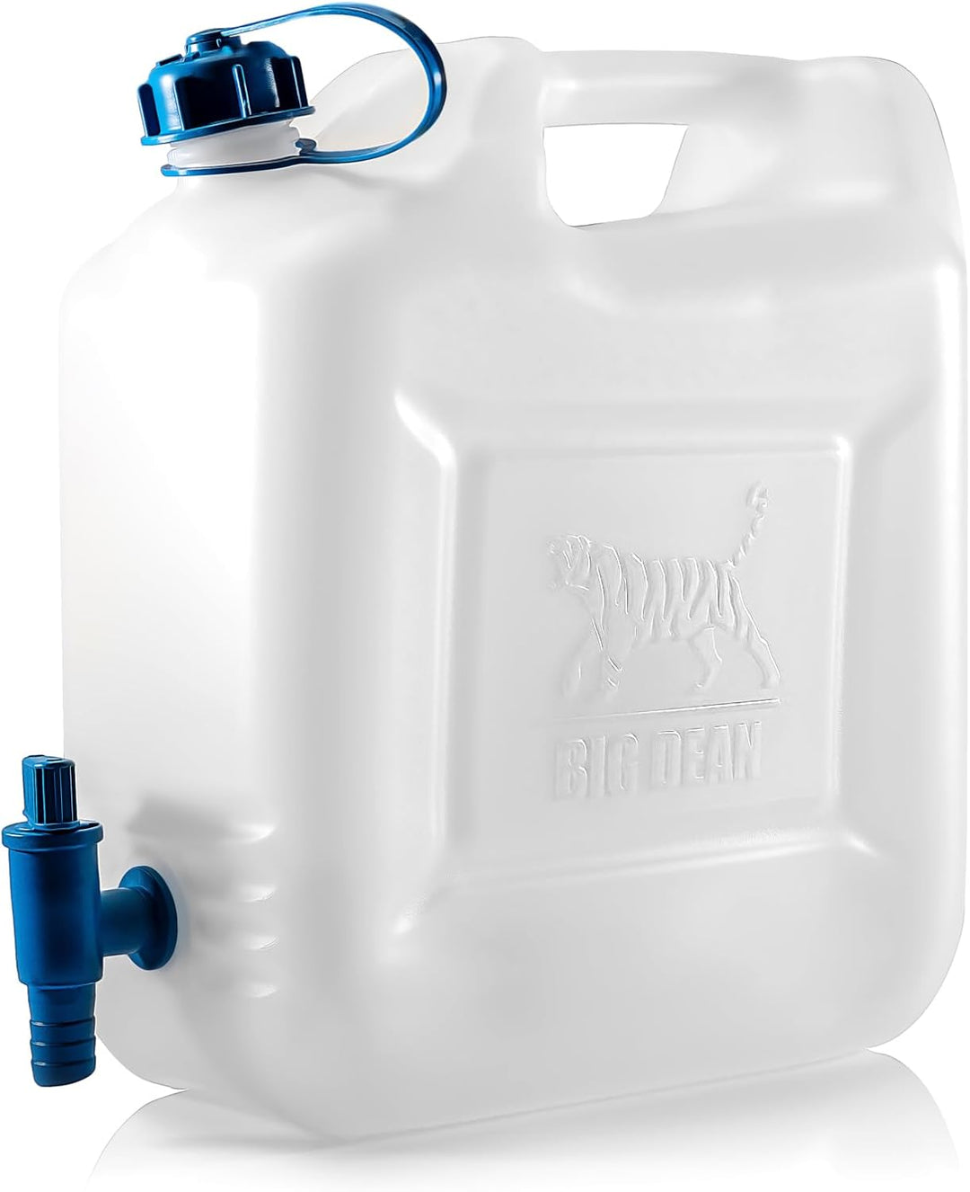 BigDean Wasserkanister 12l Trinkwasserbehälter, Trinkwasserkanister mit Hahn, Lebensmittelecht, geei