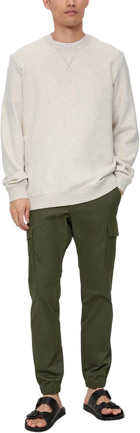 s.Oliver Herren Sweatshirt L Creme 0705, L Creme 0705