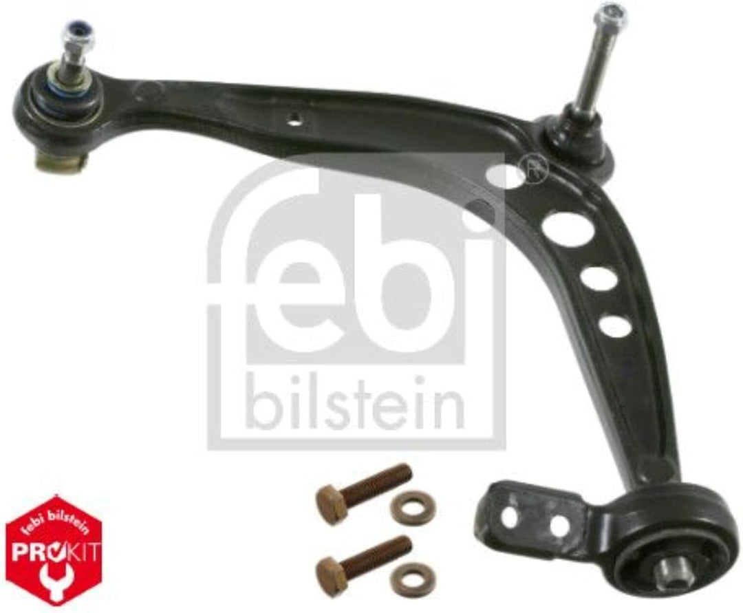 febi bilstein 34647 Querlenker mit Anbaumaterial, Lager und Gelenk , 1 Stück Vorderachse links, Vord
