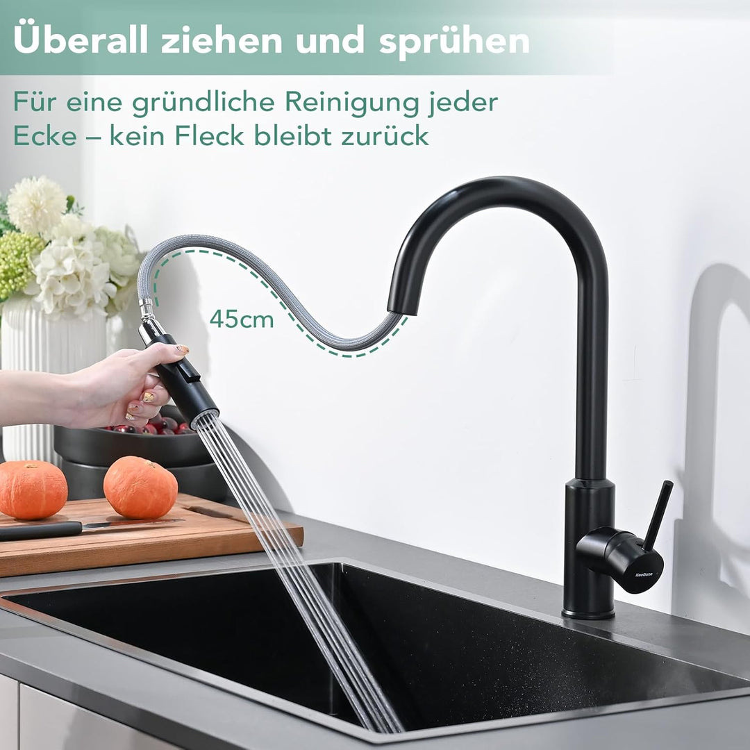 Wasserhahn Küche Küchenarmatur mit ausziehbarer Brause Spültischarmatur, ausziehbarer Wasserhahn, 36