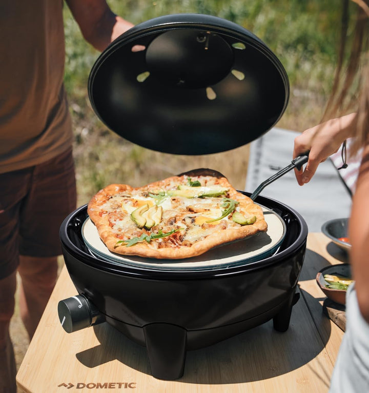 CADAC - Glamp Chef 40-50mBar - Tragbare Grills - GreenGrill-Keramikbeschichtung - Automatische Zündu