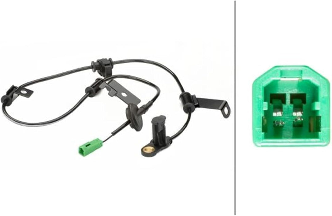 HELLA 6PU 230 040-621 ABS Sensor - Raddrehzahl - 2-polig - Hinterachse - Kabel: 830mm - mit Halter
