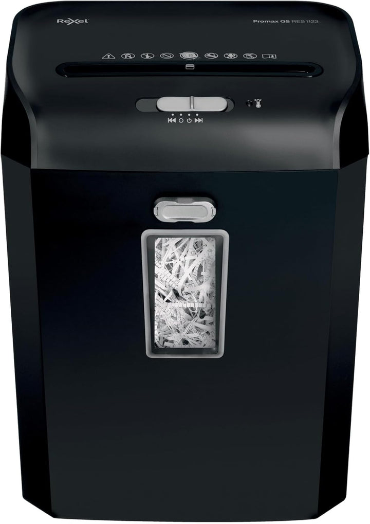 RX:Shredder ProMax QS RES1123 EU 12 Blatt P2 - Streifenschnitt 23 Liter, 12 Blatt P2 - Streifenschni