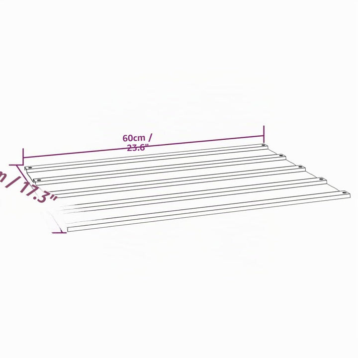 vidaXL Dachplatten 12 Stk., Trapezblech Wellblech, Dachblech Profilblech für Gerätehaus, Metallblech