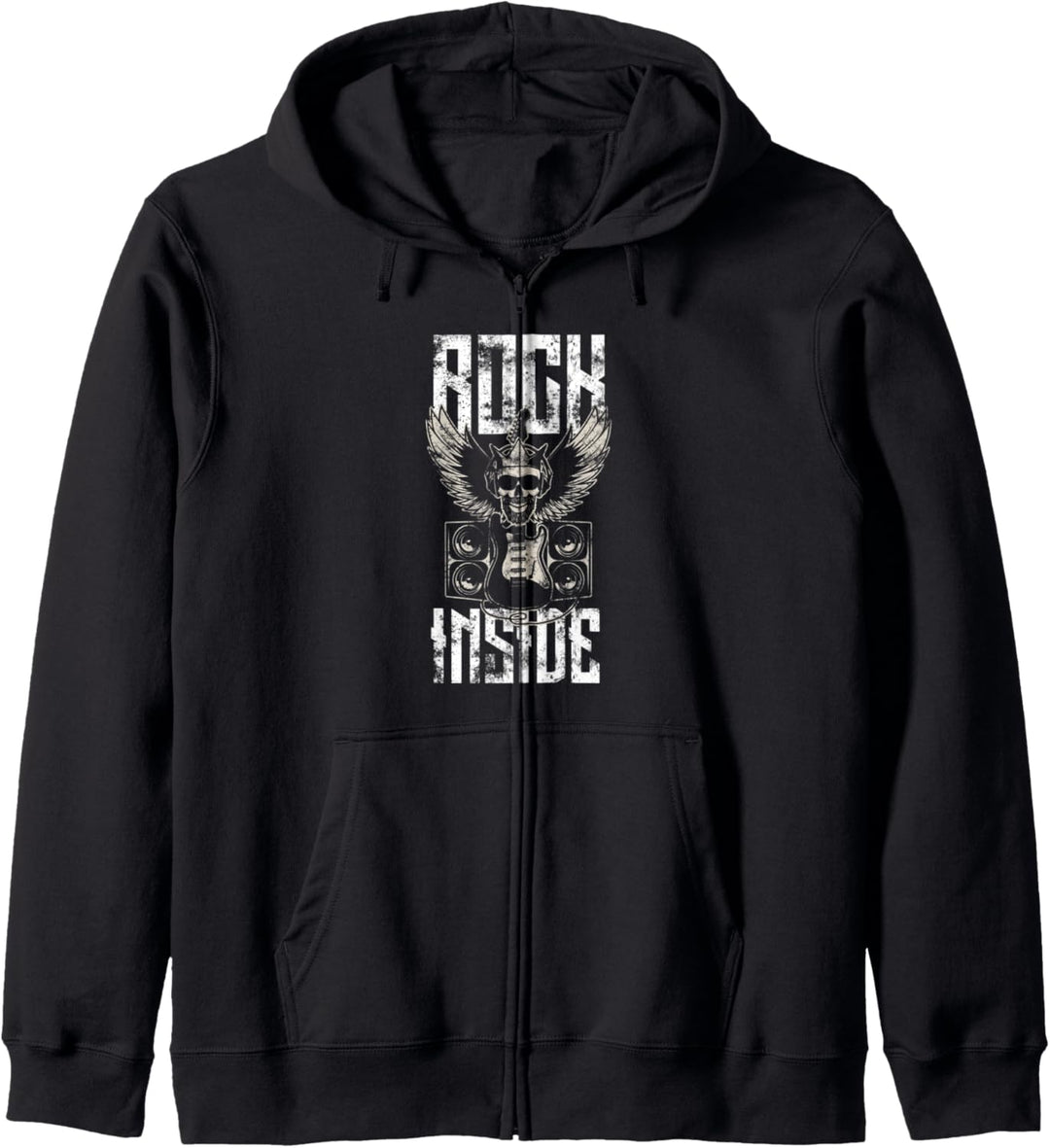 Rock & Roll Gitarren Spieler Rockmusik Rock and Roll Kapuzenjacke