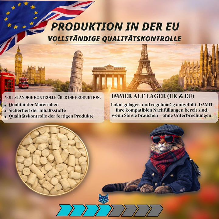 ZeoDeo - Natürliche Zeolith-Katzenstreu-Pellets für Zweischicht-Katzenstreu-Systeme, 4 Pfund oder 1,