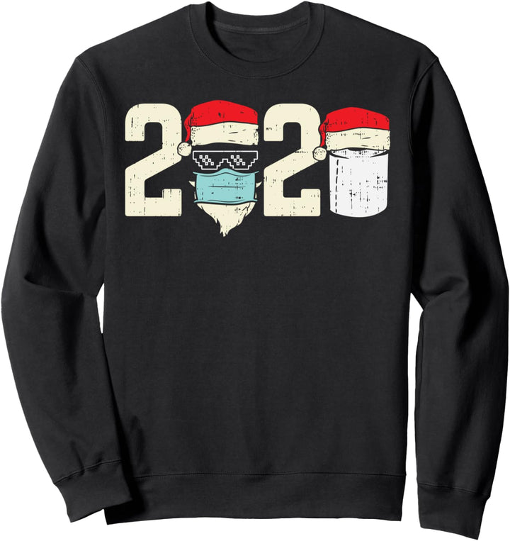 2020 Thug Santa Mask Toilet Paper Christmas Quarantine Gift Sweatshirt