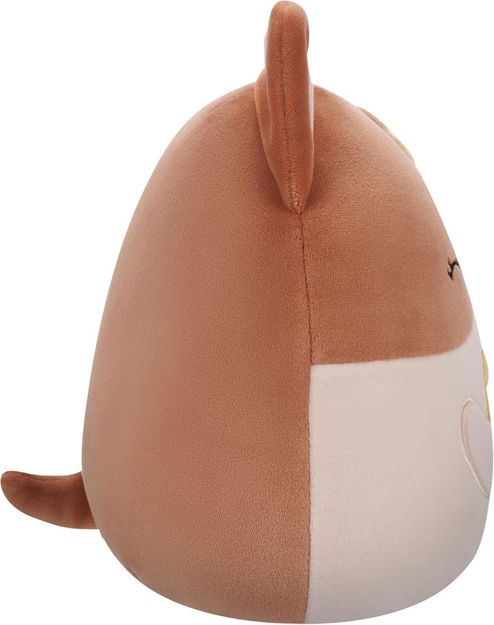 Squishmallows SQCR05393 - Regina der Corgi mit Ananasgetränk 19 cm, offizielles Jazwares Plüsch, sup