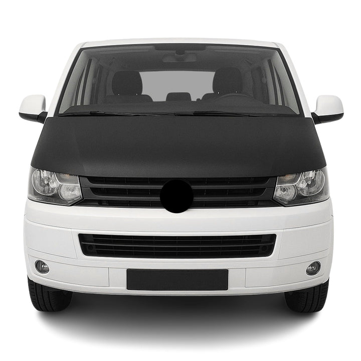 Haubenbra Bonnet Bra Steinschlagschutz kompatibel mit VW Transporter T5 2010-2015 Schwarz Schwarz /