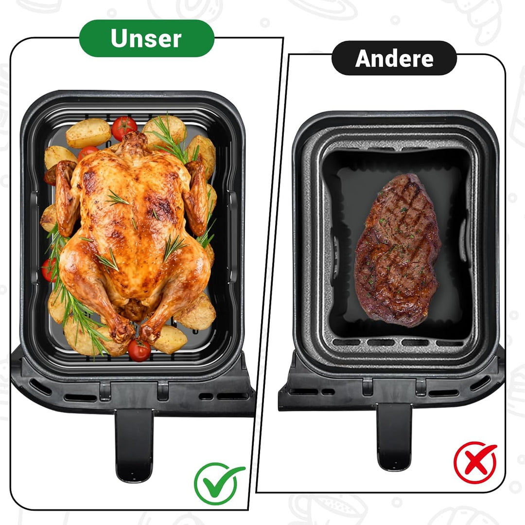 Ninja Heissluftfritteuse Silikonform für AF400EU AF500EU 9.5L-10.4L, Airfryer Zubehör für Foodi Max