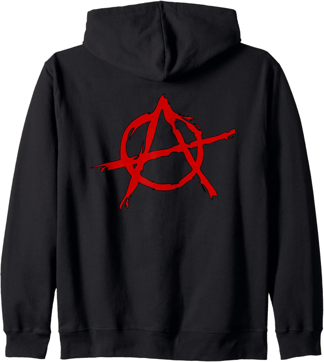 Anarchie, Zeichen, ein rotes Schwarz, Pirat, Rebellen, Punk, Anti, links Kapuzenjacke