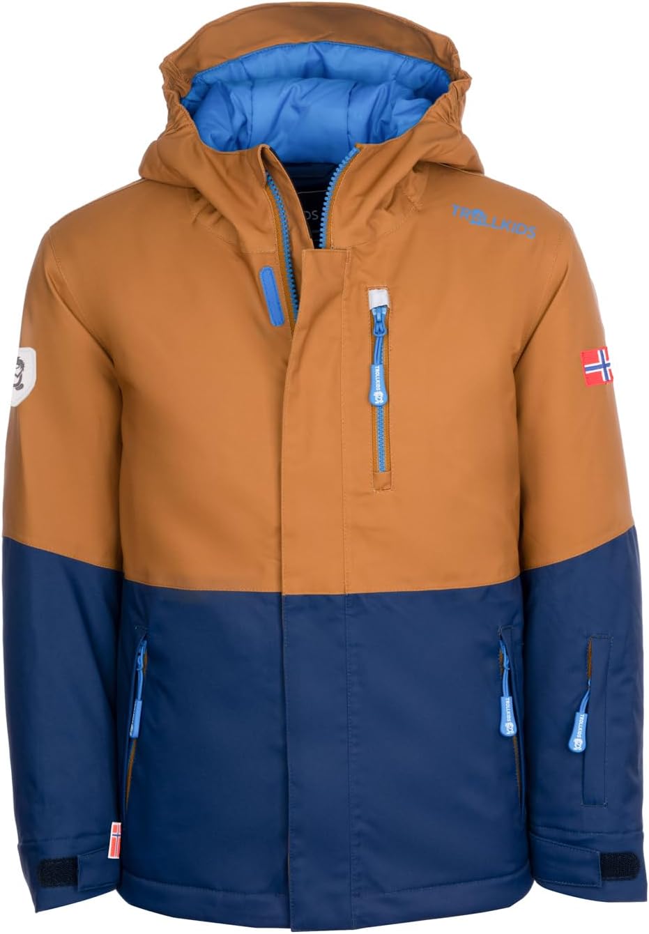 Trollkids Hallingdal Mädchen Skijacke 92 Bronze/Marineblau, 92 Bronze/Marineblau