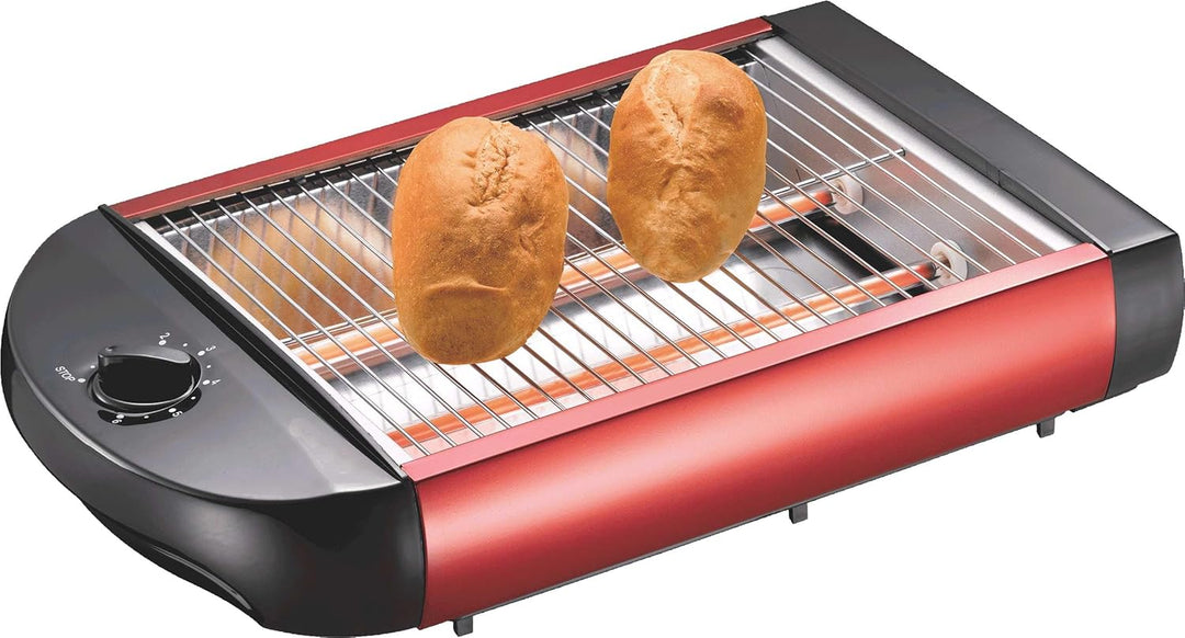 EPIQ 80001211 Flach-Toaster, Tisch-Röster, Edelstahl-Design, Sandwiches, Baguette, 600 Watt Leistung