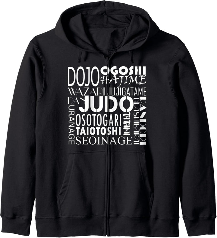 Judo Judoka Geschenk Ippon Terminologie Kapuzenjacke