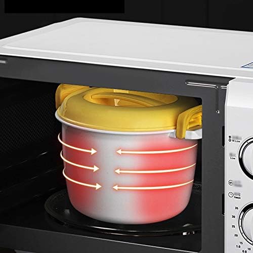 Lobamop Tragbarer Mikrowellen-Reiskocher Multifunktionsdampfer 2800 Ml Isolier-Brotdose DampfgeräTe